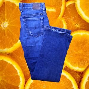 Lucky Brand Easy Rider Slightly DIstressed Blue Jeans Size 6 / 28‎